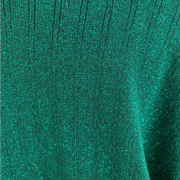 c. b. Collections women’s 3X glittery green blouse - Picture 3 of 11